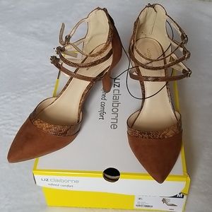 Liz Claiborne Heidi Cognac Heels